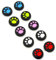 Tappi per joystick in silicone analogico, per controller di gioco PS4, PS3, Xbox One, Xbox 360, PS2, 5 colori