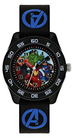 Avengers Jungen Analog Quarz Uhr mit Gummi Armband AVG9007