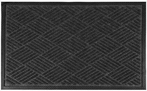 Bestlivings Fußmatte Hochwertig, für Innen- und Außenbereich (90x60 cm/Anthrazit) Fußabtreter Schmutzfangmatte Türmatte Bodenmatte Läufer Teppich Türvorleger Abtreter