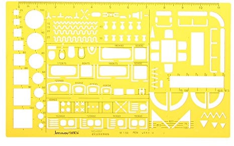 MASUNN 1:50 Decorazioni Interne Arredamento Architettonico Disegno Modello Kt In Plastica Morbida Righello Stencil