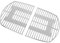 Stanbroil Gasgrill Verkleidungsstab Grillrost passend für Weber Q200 und Q2000 Series Grills, 2er Set