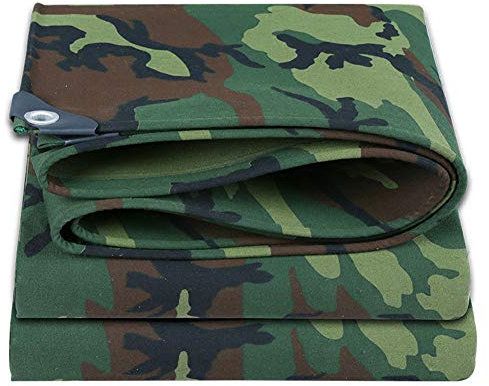 LIUXIUER Étanche Bâche, Jungle Camouflage Toile en Tissu, Tissu Auvent, Tissu Oxford, Tissu Anti-Pluie, extérieur Pare-Soleil, Protection Contre Le Soleil et la poussière,6x8 Meters