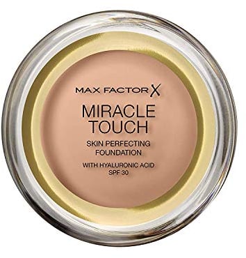 2 x Max Factor Miracle Touch Skin Perfecting Foundation SPF30-75 Golden