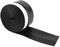 Coupe-froid en silicone, bande de balayage, coupe-vent, anti-collision, anti-insectes, bande d'étanchéité anti-poussière d'isolation phonique (55M 45mm)(noir)