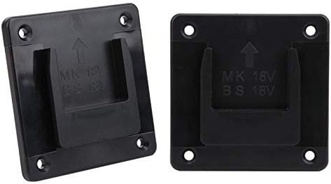 Bohrmaschine Halter 2-teilige Maschinenhalterwand mit Senkkopfschraubenlöchern für 18V Elektrowerkzeug und Bosch 18V Elektrobohrmaschine Montieren(schwarz)