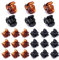 Thboxes 24 Pcs Mini Hair Clips, Black & Brown, 1.3cm x 1.5cm, Women's & Girls' Hair Accessories, 2 Colors