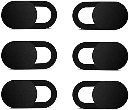 VSHOP® Cache Webcam (Lot de 6) - Cache pour Webcam Ultra Fin - Adaptable iPad, PC Portables, Macbook Pro, Mac, Macbook air, iMac, Dell, Lenovo, HP, etc. Protège Votre Vie privée.