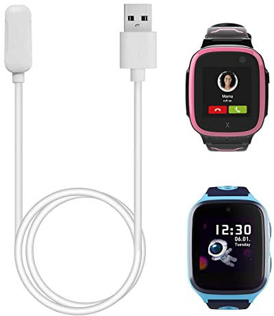 Kuaguozhe 1 Stück Ladekabel Nur Kompatibel mit Xplora X5 / X4, Magnetisches USB-Ladekabel Ersatz Ladegerät Charging Kabel Ladestation für X5 Play / 4,Weiß