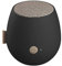 KREAFUNK aJAZZ, Bluetooth Design-Speaker, mit Voice Assistant Control und kabelloser Qi-Ladetechnologie, Black