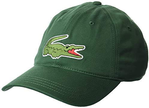 Lacoste Herren Solid Big Croc Cap, Grün, Einheitsgröße
