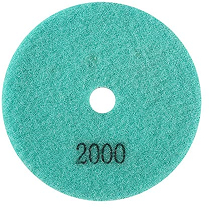 Diamond Polishing Pads, Wet Grinding Disc Burnishing Pad Set Grit Granite Sanding Polish Tools Marble Backer Repair Kit for Buffer Polisher Machine Wheel Sander Rock Grinder Concrete Stone Floor(2000)