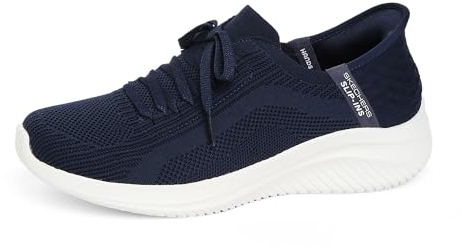Skechers Ultra Flex 3.0 Brilliant Path, Zapatillas Mujer, Navy Knit Mint Trim, 38 EU