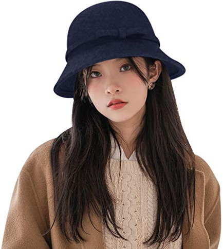 XGOPTS Winterhut Damen Winter Fischerhut Mädchen Outdoor Plüschhüte Kunstfell Retro Outdoorhut Warm Weich Kuschelig Damenmütze Retro Elegant Topfhut mit Krempe Damenhut Weihnachten Neujahr