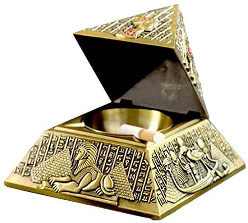 YANAIL Aschenbecher Wohnzimmer Mode Pyramide Zinn Aschenbecher Personalisierte Männergeschenk Aschenbecher