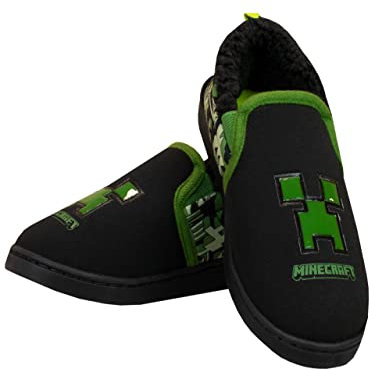 Minecraft Zapatillas Casa para Niños Creeper Negro 37