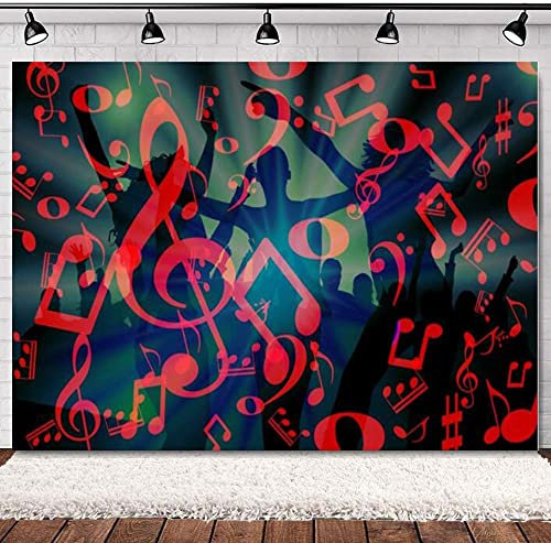 Carnival Photography Backdrop Club Vibe Rock and Roll Musik-Bühne Cincert Hintergrund Für Disco Party Poshoot Photo Booth 180X120cm