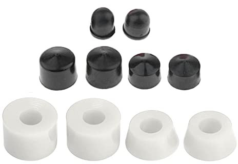 predolo Skateboard Truck Bushing Ersatz Soft Cushions Zubehör für Longboard Cruiser, Weiß
