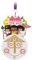Disney Skizzenbuch-Ornament mit Zifferblatt It's a Small World