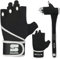 Stealth Sports Weight Lifting Gloves with Wrist Wrap Support Padded Palm Protection Exercise Gym Workout Gloves Men & Women Training Fitness Weightlifting Bodybuilding,E9(Black,M)