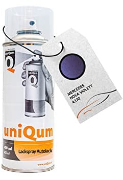 uniQum Autolack Spraydose fürs Auto für MERCEDES NOVA VIOLETT 4370 Autolack Reparatur 400 ml