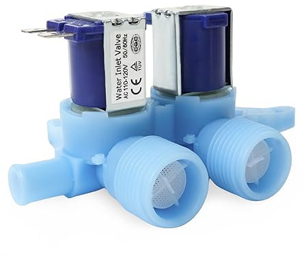 2024 Upgrade WH13X10024 WH13X10019 Waschwassereinlassventilteile, kompatibel mit GE Waschmaschinen, auch passend für Hotpoint PS1155105 ABS-Material, verstärktes Schraubengewinde-Ventilkörper