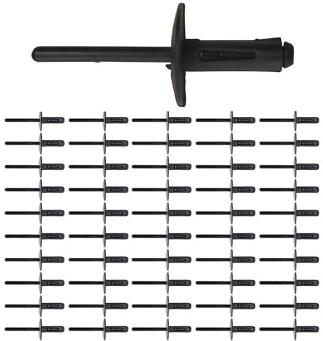 Zingking 50pcs Radlauf Verkleidung Clips Auto Stoßstangen Kotflügel 6mm Radlauf Blindniete Kunststoff Blindnieten (51717002953) für X1 X3 X5 X6 Z4 Coupe E90 E91 E84 E83 E53 E70 F15 F85 E71 E72 E86 E85