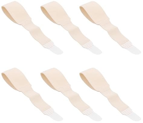 Tabanzhe 6 Piece Comprehensive Hammer Toe Correction Kit - Toe Separators, Splints, and Bandages for Gentle Correction of Crooked, Overlapping, and Broken Toes