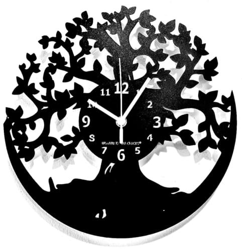 Instant Karma Clocks | Orologio da Parete Albero della Vita | Decorazione Artistica Moderna per Casa Studio Ufficio | Idea Regalo per Amanti della Natura e del Design Elegante