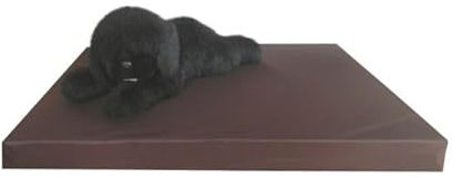 Gesundheitsmatratze Lederoptik Braun L - 100 x 75 cm - Luxus Hundematratze Hundebett Hundekissen Hundebett