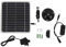 Kit Pompa Solare per Fontana, 800L/H 50W Pompa ad Acqua a Pannelli Solari per Piscina e Giardino, Funzionamento 24 Ore su Kit Pompa per Fontana con Pannello Solare con Regolazione dell'Interruttore