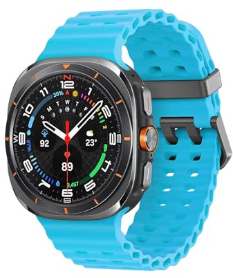 Ocean Silikon Armband für Samsung Galaxy Watch Ultra/2 Armband 47mm 2026/2025/2024 Herren/Damen,Atmungsaktiv Weich Sport Band für Samsung Watch 9/8/7 Ultra Armbands 47 mm Sportarmband Ersatzarmband