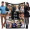 WMDIY Personalisierte Decke mit Foto, Kuscheldecke mit Foto Schreibstil Namen, Fotodecke mit Eigenem Foto, Fotodecke, Valentinstag Weihnachten Geburtstag Geschenke für Freundin, Freund, Mama, Papa