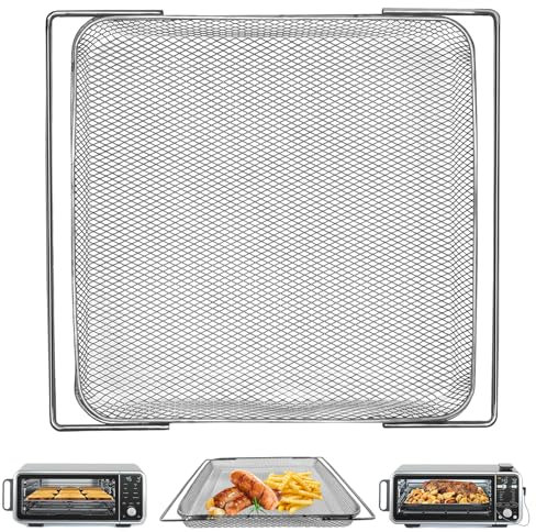 GWYXC Air Fryer Accessories for Ninja Foodi 13 in 1 SP351 SP301 SP201 Air Fry Countertop Toaster Oven, 13.5''×12.3'' Air Fryer Replacement Parts Basket Wire Rack Roasting Steamer Grill Racks Tray