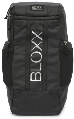 BLOXX Backpack Travel Fitness Athlete Gym Outdoor Triathlon Waterproof Fits Unisex Day Bag Multiple Storage Compartment Lightweight Work Business Bag Camping Cycling Stylish Tactical Rucksack Padded