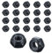 AOZUO 20 dadi esagonali DIN 985, ad altissima resistenza, M6, dadi di sicurezza A2 V2A, in acciaio inox autobloccanti, dadi esagonali in acciaio inox (M6)