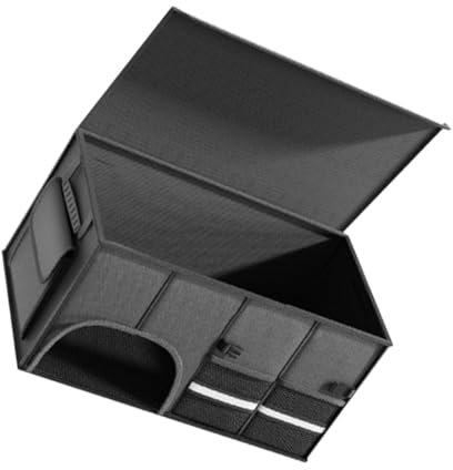 Cabilock caja de almacenamiento del coche automotor camión cámping con organizadores tapa Trompa organizador de maletero para suv organizador de carga suv tela oxford Black