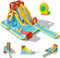 GOPLUS XXL Castillo de Agua Inflable al Aire Libre con Soplador con Piscina, Castillo Hinchable con Tobogán de Agua para Niños de 3-10 Años (con 680W Inflador)