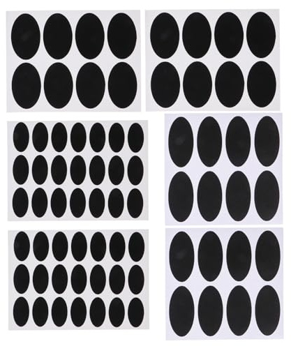 Cabilock 148 Teiliges Gewürzetiketten Selbstklebend Oval Schwarz Satiniert Aufkleber Wasserfest für Glasflaschen Küchenbeschriftung Vorratsdosen Markierungsaufkleber Langlebig und