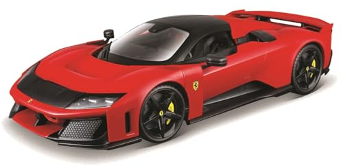 Bburago – Ferrari F80 im Maßstab 1:18, Diecast-Modell im legendären Ferrari-Rot, detailgetreue Nachbildung mit zu öffnenden Türen und Kofferraum, offizielle Ferrari-Lizenz, empfohlenes Alter 3+ Jahre