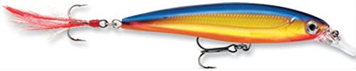 Rapala Köder mit Haken Nr. 4/5, 1.2-1.8m Schwimmtiefe, 10cm Größe, Holographisches Silber, XR10HS