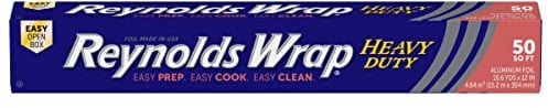 Reynolds Wrap Heavy Duty Aluminum Foil 50 Sq Ft Roll Aluminium