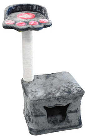 Fornord 1 Platform Shape Paw For Cats Cat Tree, Grey