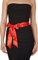 BlackButterfly Hochzeit Bogen Band BrautjungfernabschlussballSatin-Schärpe Gürtel (Rot, 5W / 175L)