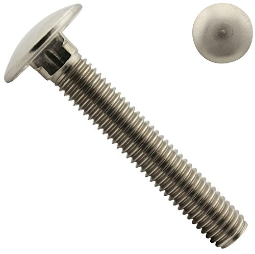 Flachrundschrauben/Schlossschrauben - M6x110 - (10 Stück) - DIN 603 - Vollgewinde - aus rostfreiem Edelstahl A2 V2A - SC603