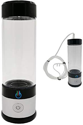Osmio Duo Hydrogen Water Bottle 400ml - Portable Hydrogen Water Generator with Glass Bottle