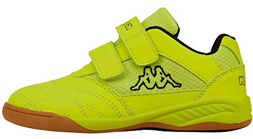 Kappa Unisex Kickoff OC Kids Sneaker, 4011 Yellow/Black, 39 EU
