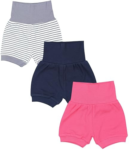 TupTam Baby Mädchen Kurze Pumphose 3er Pack