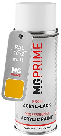 MG PRIME RAL 1032 Ginstergelb/Broom yellow matt Acryl-Lack Spraydose | Sprühdose 400 ml, schnelltrocknend