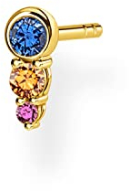 Thomas Sabo Einzel Ohrstecker farbige Steine gold vergoldetes Silber H2143-488-7