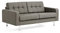 Traumnacht Sofa Laval, 2-Sitzer Couch mit Stoffbezug und Metallfüßen, produziert nach deutschem Qualitätsstandard, hellbraun, 166 x 92 x 65 cm